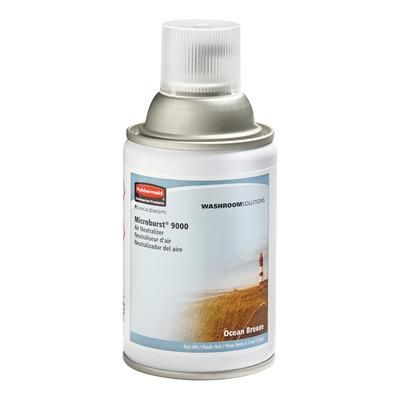 Rubbermaid FG4012471 Microburst 9000 Air Neutralizer Refill - Ocean Breeze, 5.3 Ounce Aerosol