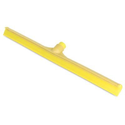 Carlisle 3656804 24" Floor Squeegee Head - Straight, Foam Rubber Blade, Yellow