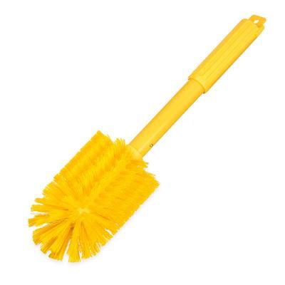 Carlisle 40005C04 16" Sparta Valve & Fitting Brush w/ Yellow Poly Bristles - Plastic Handle, Yellow