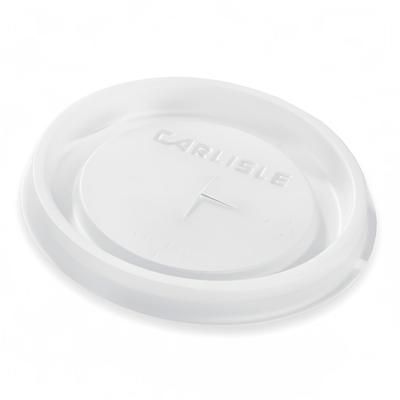 Carlisle 5810L30 10 oz Louis Tumbler Disposable Lid - Translucent, Fits 10 Ounce Louis Tumbler, Straw Slotted, Pack of 1000