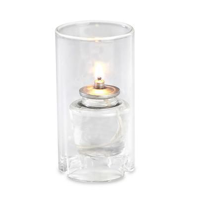 Sterno 80120 Nikola Candle Lamp - 3 3/8"D x 4 1/2"H, Glass, Clear, Case of 6