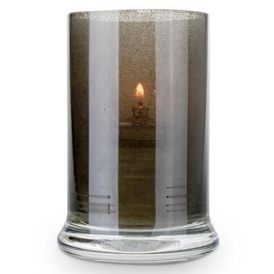 Sterno 80558 Siren Candle Lamp - 3"D x 4 1/2"H, Glass, Smoke, Gray, Case of 6