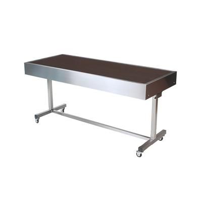 Forbes Industries 5220-5-H3 60" Mobile Induction Table w/ 3 Holding/Warming Units - Glass Cook Top, 120v, Stainless Steel