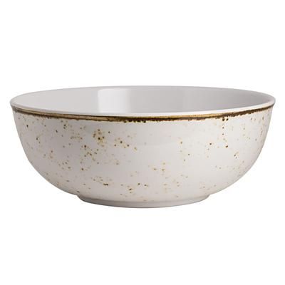 Steelite 68A632EL861 128 oz Round Melamine Bowl, Craft White