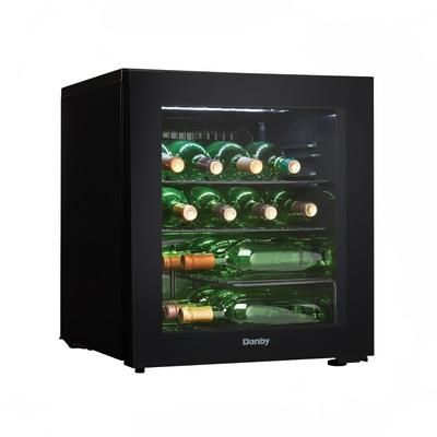 Danby DWC018A1BDB 18" 1 Section Commercial Wine Cooler w/ 1 Zone - 16 Bottle Capacity, 115v, Black