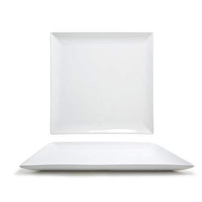 Front of the House BPT034WHP20 15" Square Mod Platter - Porcelain, White