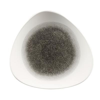 Churchill RKBQTR71 7 3/4" Triangular Raku Plate - Ceramic, Quartz Black