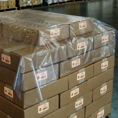 LK Packaging 10G-303060 Pallet Top Sheet Cover - 60" x 60", Polyethylene, Clear, Clear Polyethylene