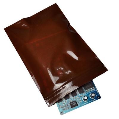 LK Packaging FAM30608 Zipper Seal Top Bag - 8"L x 6"W, 2 mil LDPE, Amber, Brown