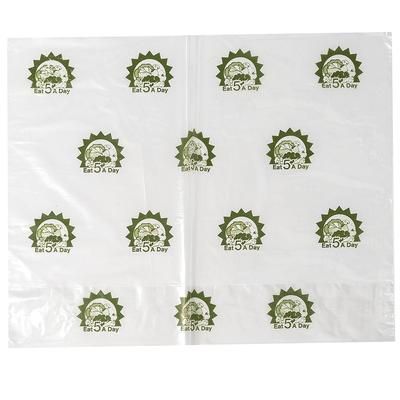 LK Packaging P10F1209+4BGLTC Printed Lettuce Bag - 12" x 9 3/4", Poly, Polypropylene, Clear