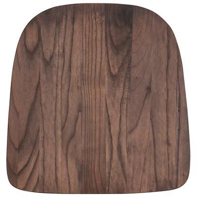 Flash Furniture Wood Seat for CH-31230 Chairs - Elm Wood, Rustic Walnut, Brown, CH-31230M1D-GG