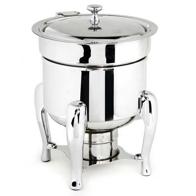 Eastern Tabletop 3105 5 Star 4 1/2 qt Marmite Soup Chafer w/ Hinged Lid, Stainless Steel, Classic, 4.5 Quart, Silver