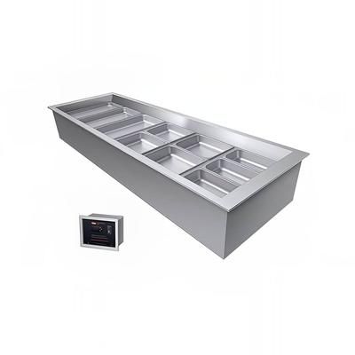 Hatco 84" Drop-In Refrigerator - 6 Pan Capacity, Remote, No Condenser, Stainless Steel, 120v, CWBX-6