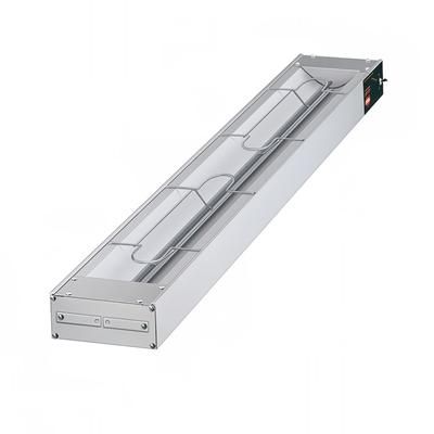 Hatco GRA60120TCCS 60" Standard Watt Infrared Strip Warmer - Single Rod, 1 Built In Toggle Control, Cord & Plug, 120v, Silver