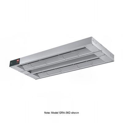 Hatco GRA-84D6 240 84" Standard Watts Infrared Strip Warmer - Double Rod, 2 Built In Toggle Control, 240v/1ph, Silver (Cord & Plug Not Included)