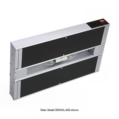 Hatco GRAIHL-36D3 240 36" High Watts Infrablack Strip Warmer - Double Rod, Remote Control Required, 120/240v/1ph, Silver