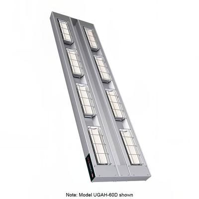 Hatco UGAH-36D6 208 36" High Watt Ceramic Strip Warmer - Double Tile, Remote Toggle Control, 208v/1ph, Silver