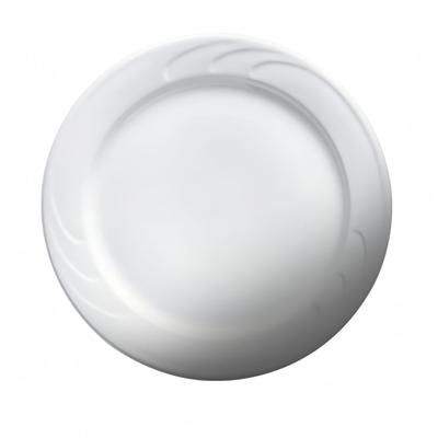 Cameo China 301-91A 9" Round Bostonian Rim Plate - Ceramic, White