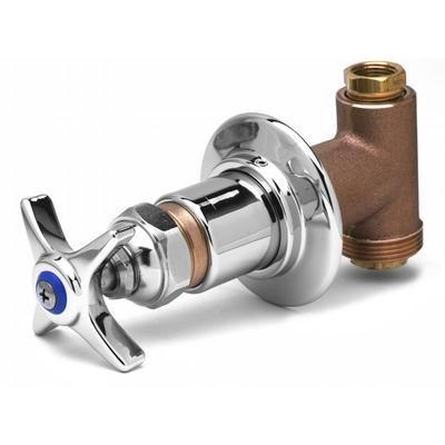 T&S 0RK2 Shut-Off Control Valve, Adjustable Wall Flanges & 4 Arm Handle