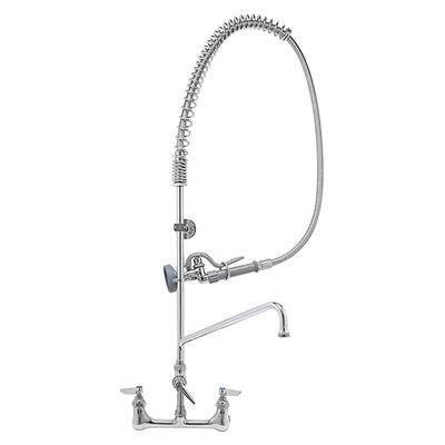 T&S B-0133-01 37 5/8"H Wall Mount Pre Rinse Faucet - 1 3/20 GPM, Base with Nozzle