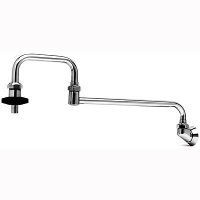 T&S B-0580 Splash Mount Pot Filler Faucet w/ 18" Double Jointed Swing Nozzle, Chrome