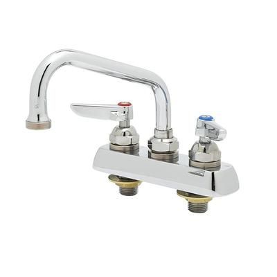 T&S B-1101 Deck Mount Faucet - 8" Swing Spout, 3 1/2" Centers
