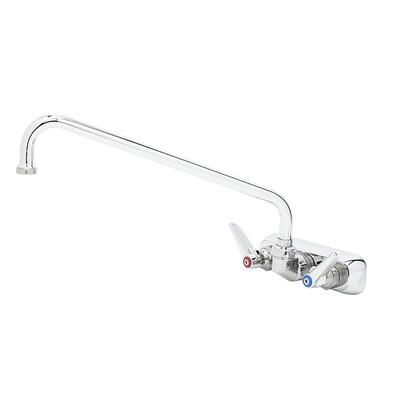 T&S B-1117 Splash Mount Faucet - 10" Swing Spout, 4" Centers