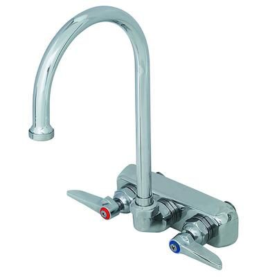 T&S B-1146 Faucet, Gooseneck Nozzle, Slash Mounted, Chrome