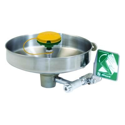 T&S EW-7360B-TMV Wall Mount Eyewash Unit - Thermostatic Mixing Valve, Thermostatic Valve, Chrome