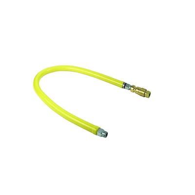 T&S HG-4D-48-RC 48" Gas Connector Hose w/ Quick Disconnect & Cable Kit - 3/4" NPT