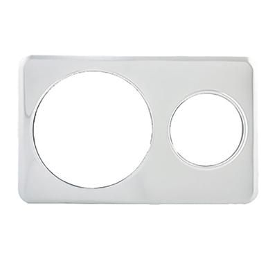 Winco ADP-610 21" Adapter Plate - 2 Inset Capacity, Stainless, Silver
