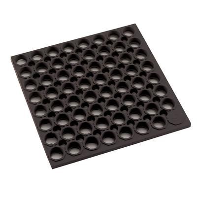 Winco RBMH-35K-R Anti Fatigue Floor Mat - 3' x 5', Rubber, Black