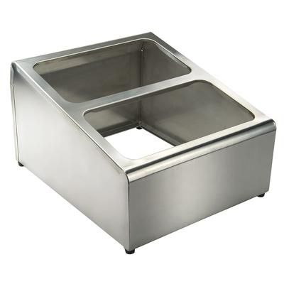 Winco SCPH-33 Condiment Organizer w/ 2 Bins - Silver