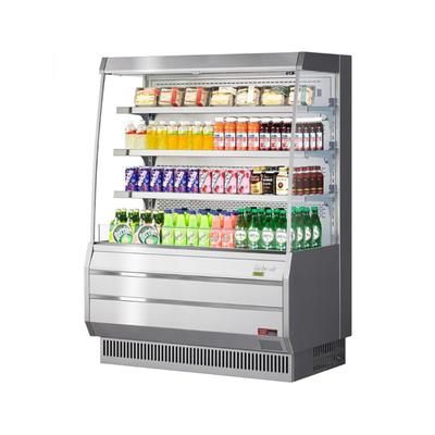 Turbo Air TOM-50MS-N 50 7/8" Vertical Open Air Cooler w/ 4 Levels, 115v, Stainless Steel