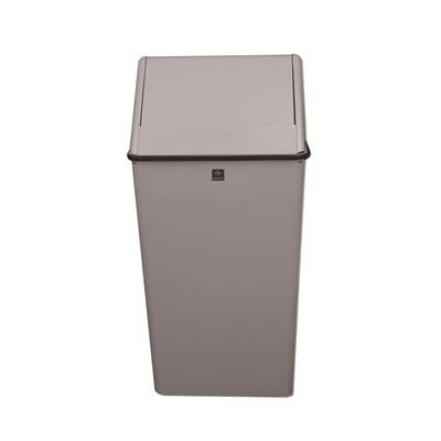 Witt 1311HTSL 13 gal Indoor Decorative Trash Can - Metal, Slate, Steel, Gray