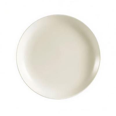 CAC REC-16C 10 1/2" Round REC Coupe Dinner Plate - Stoneware, American White