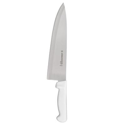 Dexter Russell P94831 10" Chef's Knife w/ Polypropylene White Handle, Carbon Steel, Wide White Handle