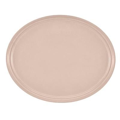Cambro 2700106 Oval Serving Camtray - 22x27", Fiberglass, Light Peach, Pink