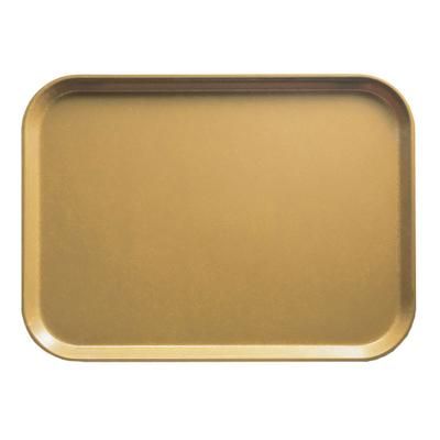 Cambro 46514 Fiberglass Camtray Cafeteria Tray - 6"L x 4 1/4"W, Earthen Gold