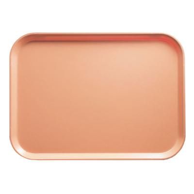 Cambro 915117 Fiberglass Camtray Cafeteria Tray - 15"L x 8 3/4"W, Dark Peach, Orange