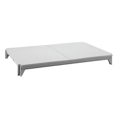Cambro CPSK1854S5480 Camshelving Premium Polymer Solid Shelf Plate Kit - 18" x 54", Speckled Gray, 5 Solid Shelf Plates