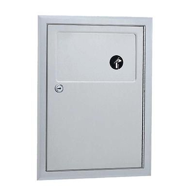 Bobrick B353 Classic Series Recessed Sanitary Napkin Disposal Unit, Stainless Steel