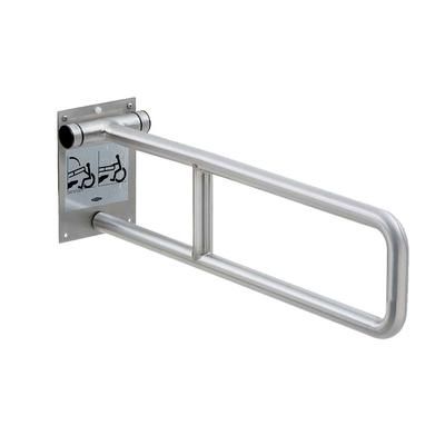 Bobrick B-4998 Swing Up Grab Bar, 29"L, Stainless Steel