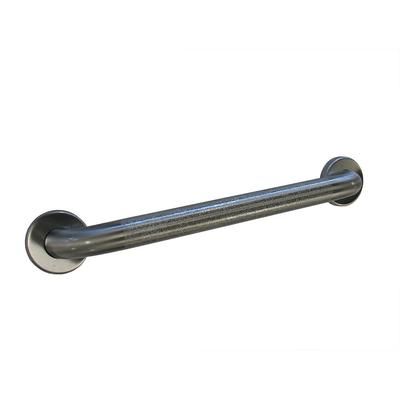 Bobrick B-6806.99X42 Grab Bar, Peened Gripping Surface, 1 1/2" Diameter, 42"L, Concealed Mounting, Stainless Steel