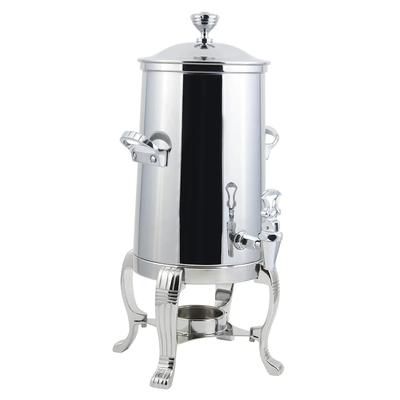 Bon Chef 41001C 2 gal Low Volume Dispenser Coffee Urn w/ 1 Tank, Chafing Fuel, Silver