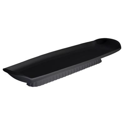Bon Chef 700389915BLK Footed Platter, 8 5/8" x 27" x 2", Aluminum/Black