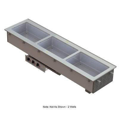 Vollrath 3664620 Drop-In Hot Food Well w/ 2 Full Size Pan Capacity, 208 240v/1ph, Stainless Steel