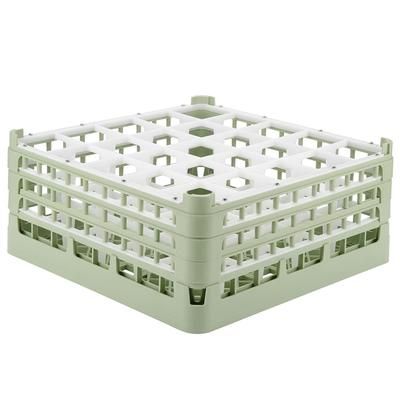 Vollrath 52712 Signature Glass Rack w/ 25 Compartments - Green, X-Tall