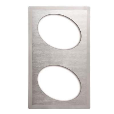 Vollrath 8240316 Miramar Template - 2 Small Oval Decorative Pans, 12x20" Satin-Finish Stainless