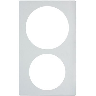 Vollrath 8242020 Miramar Template - For 5 qt & 3 qt Casserole, 21 1/8" x 12 3/4", White Stone